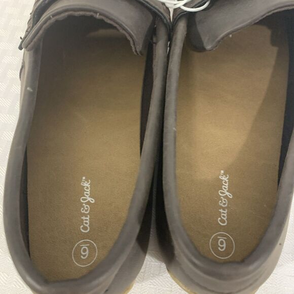 Cat & Jack Brown Loafers Samuel Size 6 Boys Girls Slip On - Picture 4 of 6